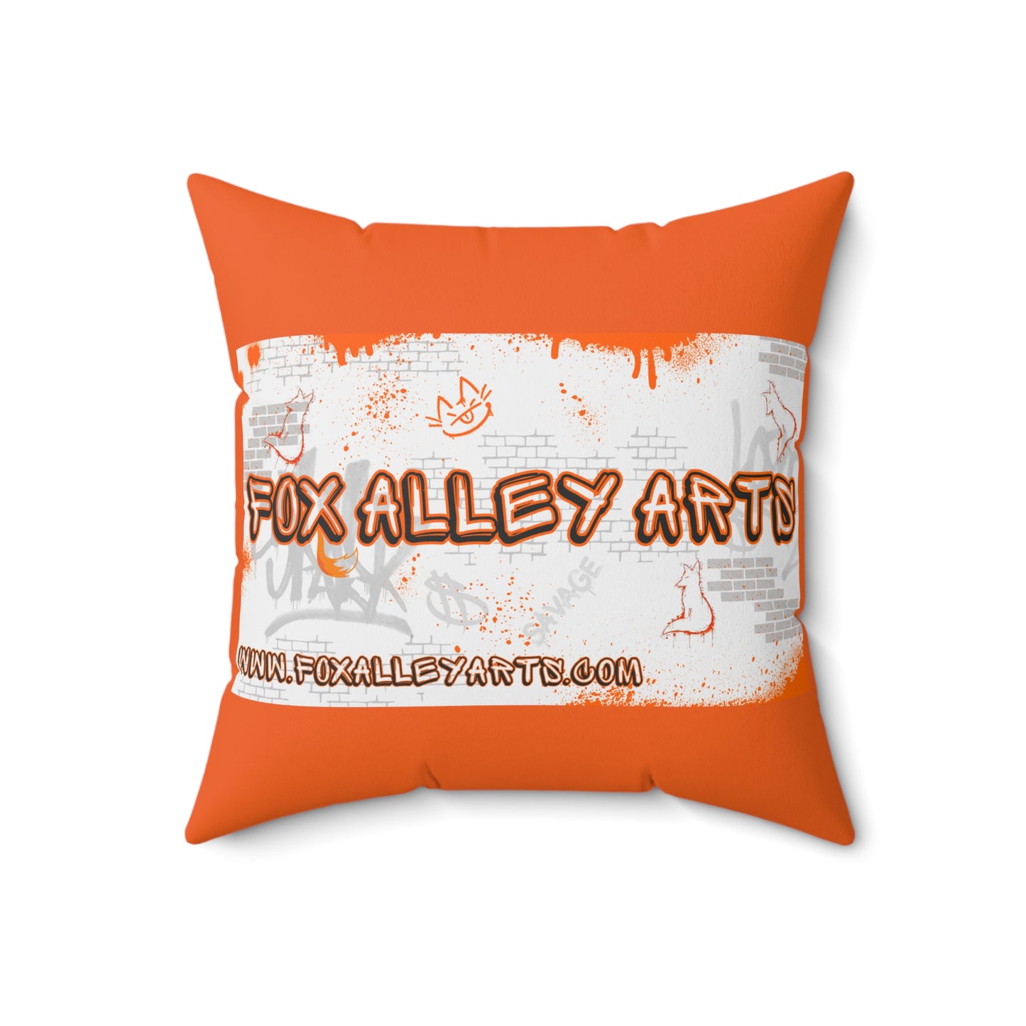 Fox Alley Arts - Spun Polyester Square Pillow