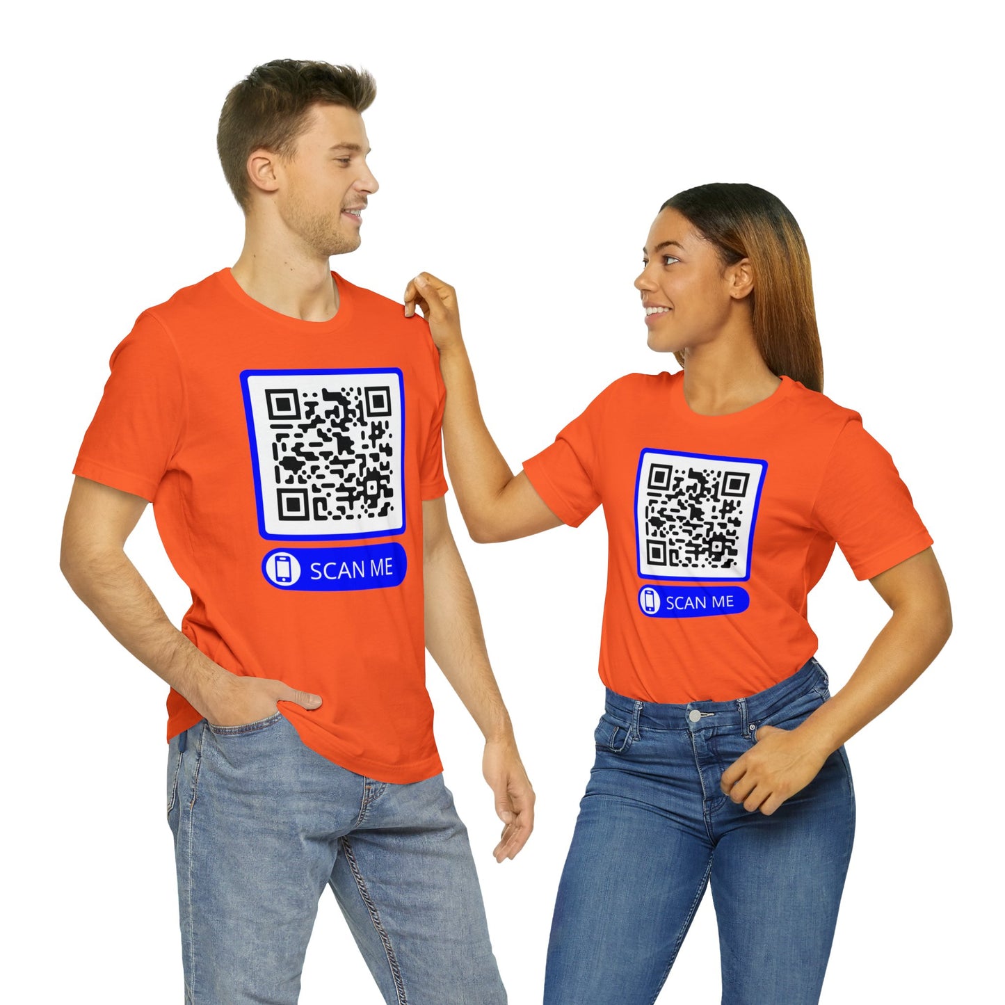 Rick Roll QR Scan Me - Unisex Jersey Short Sleeve Tee