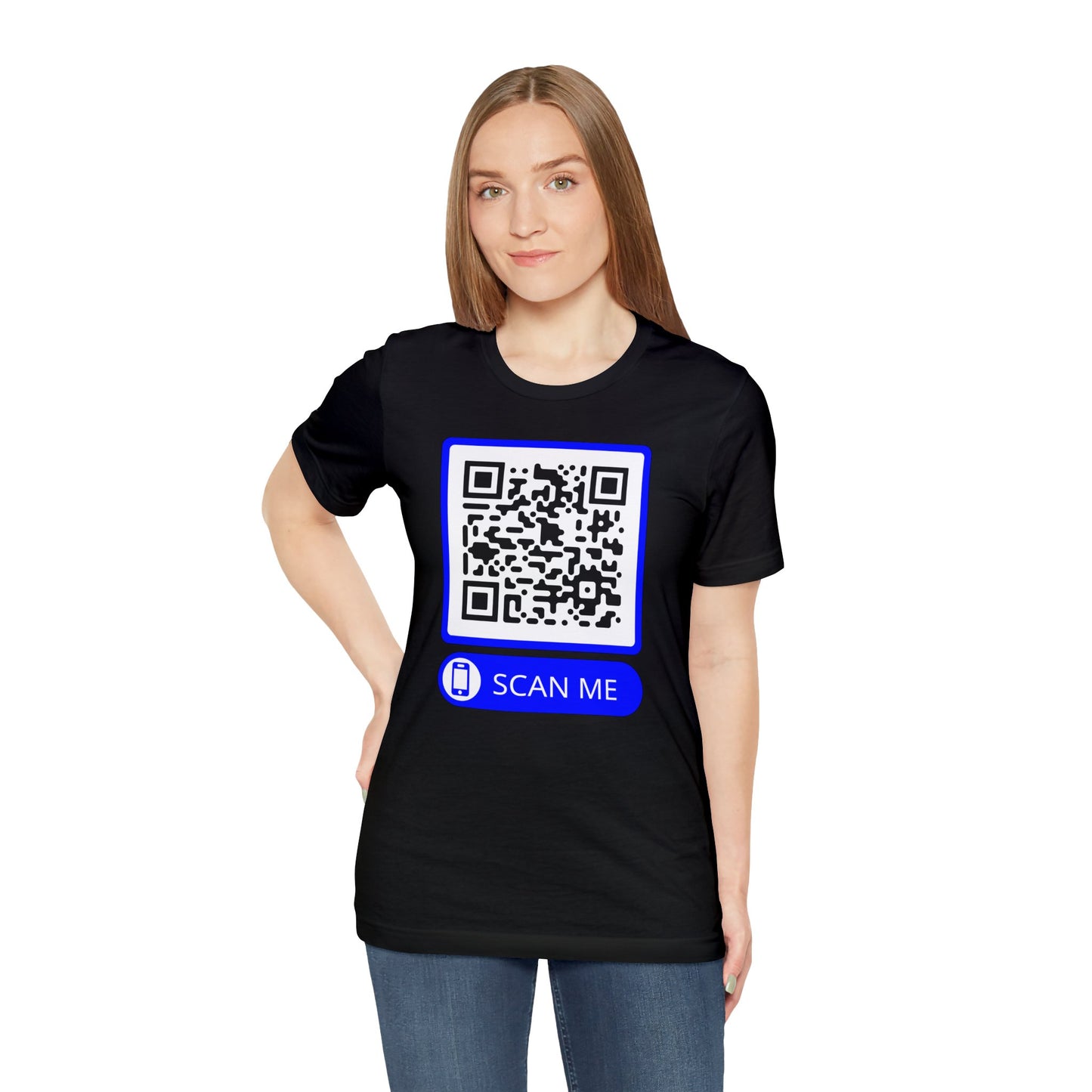 Rick Roll QR Scan Me - Unisex Jersey Short Sleeve Tee