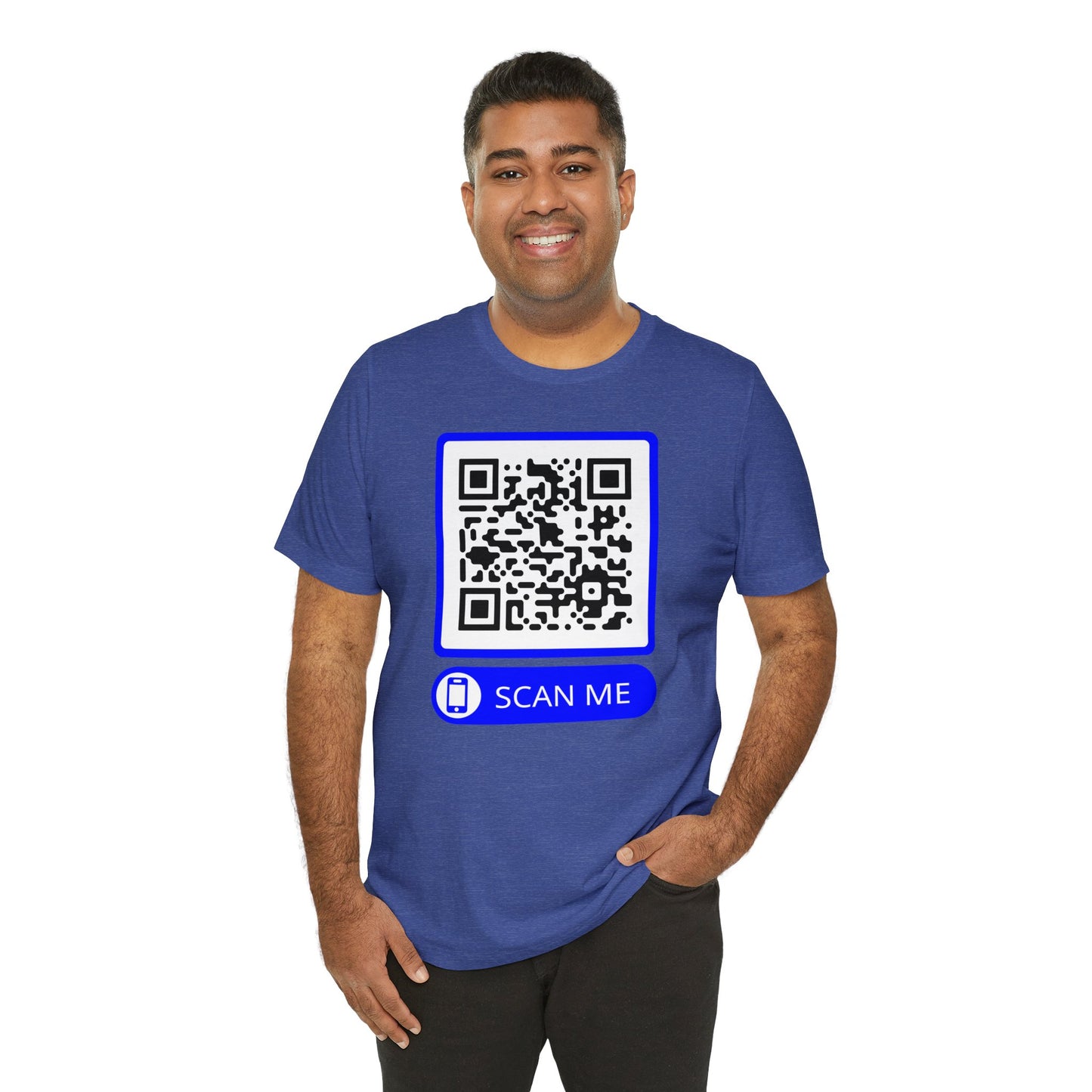 Rick Roll QR Scan Me - Unisex Jersey Short Sleeve Tee