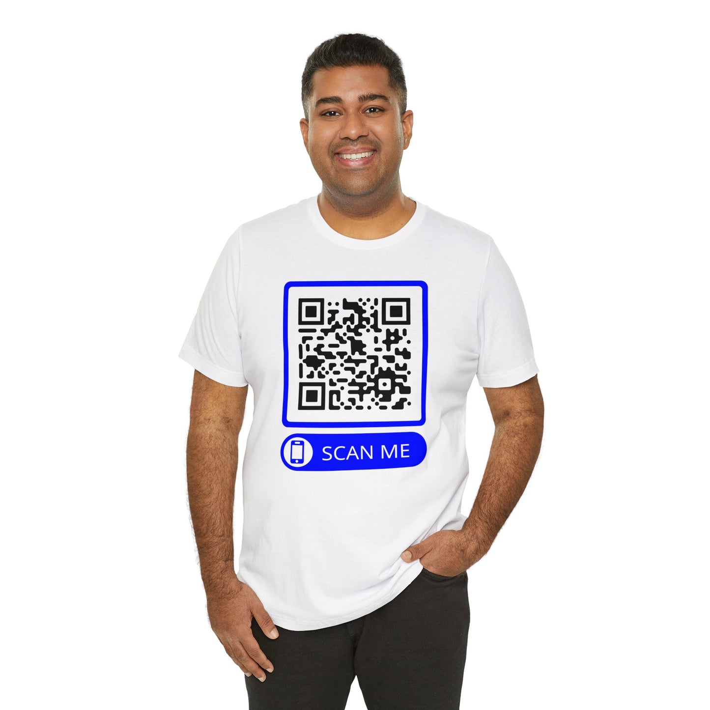 Rick Roll QR Scan Me - Unisex Jersey Short Sleeve Tee