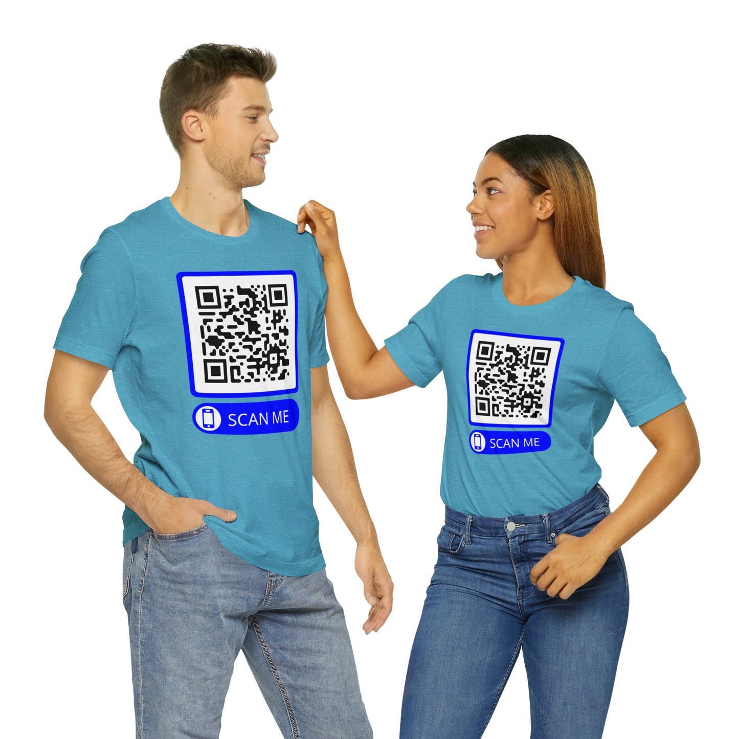 Rick Roll QR Scan Me - Unisex Jersey Short Sleeve Tee