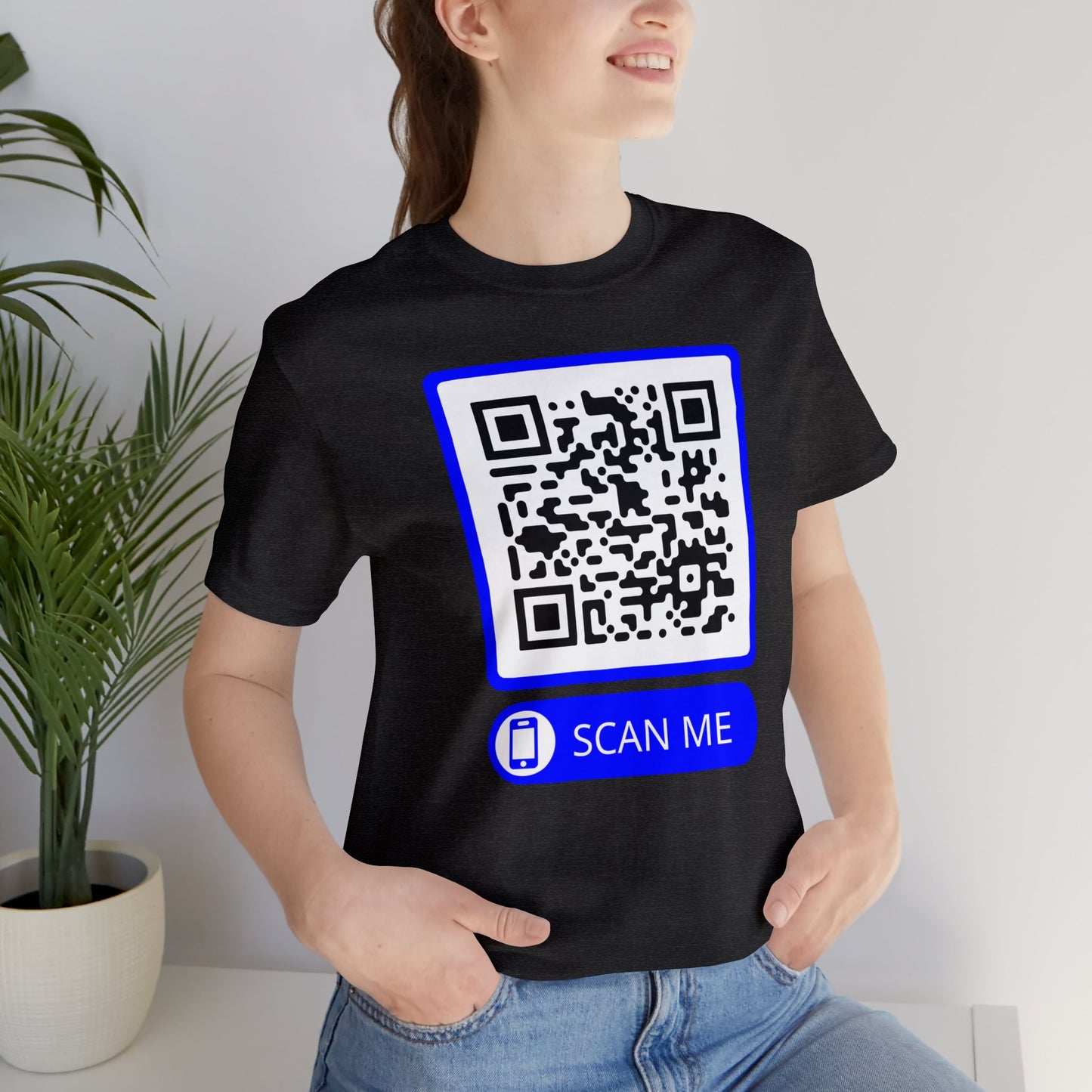 Rick Roll QR Scan Me - Unisex Jersey Short Sleeve Tee