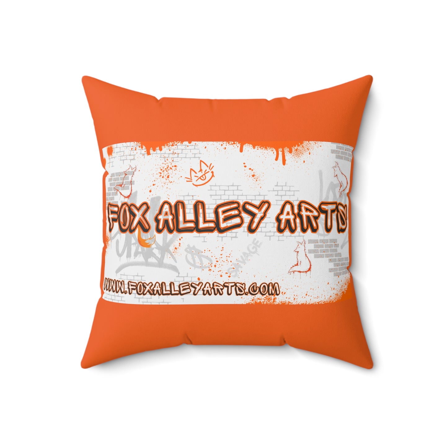 Fox Alley Arts - Spun Polyester Square Pillow