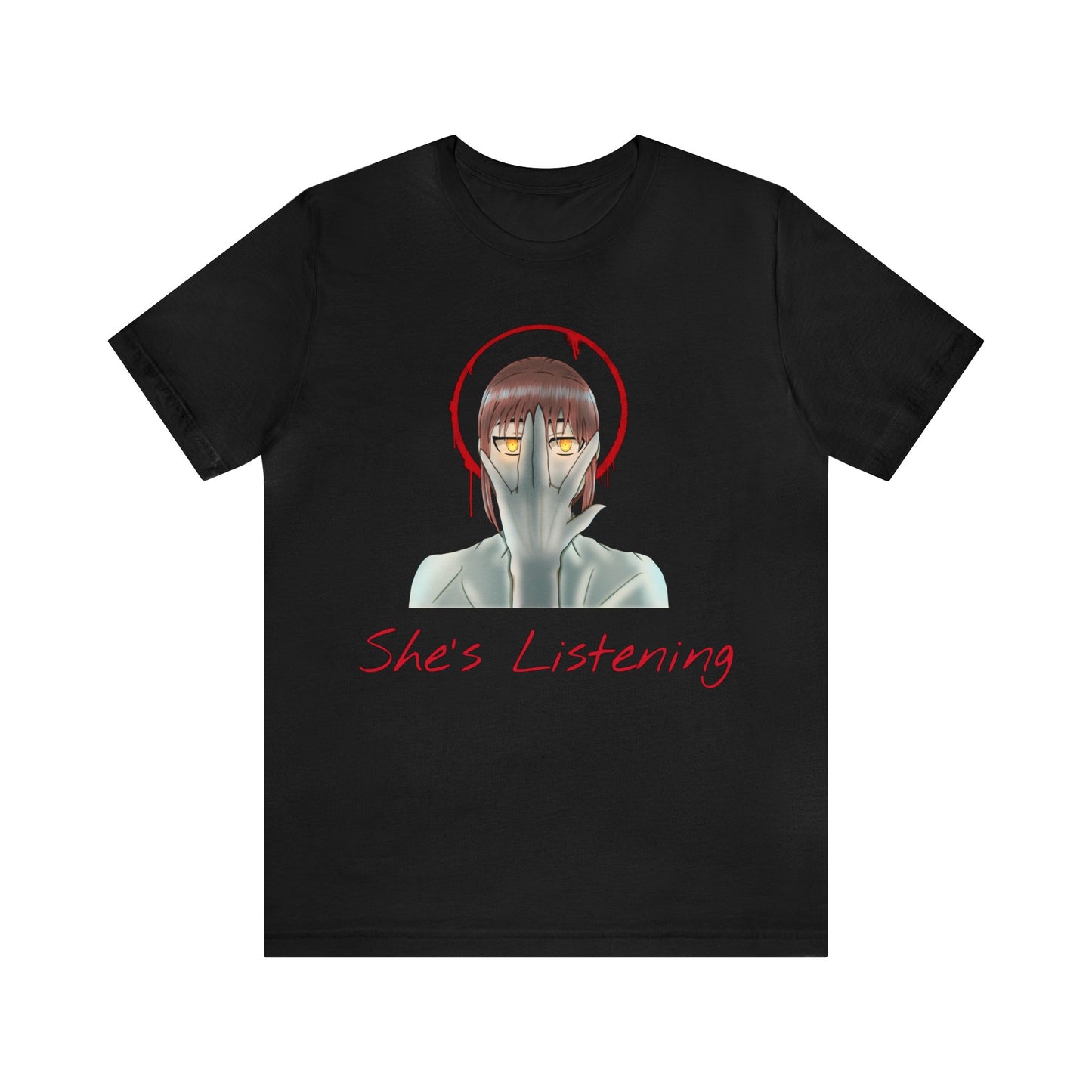 She’s Listening - Unisex Jersey Short Sleeve Tee