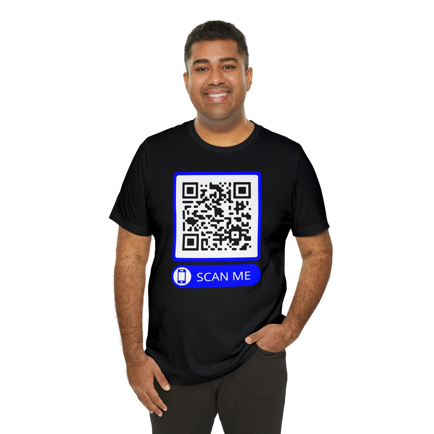 Rick Roll QR Scan Me - Unisex Jersey Short Sleeve Tee