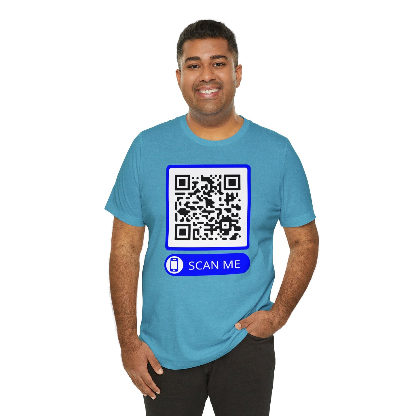 Rick Roll QR Scan Me - Unisex Jersey Short Sleeve Tee