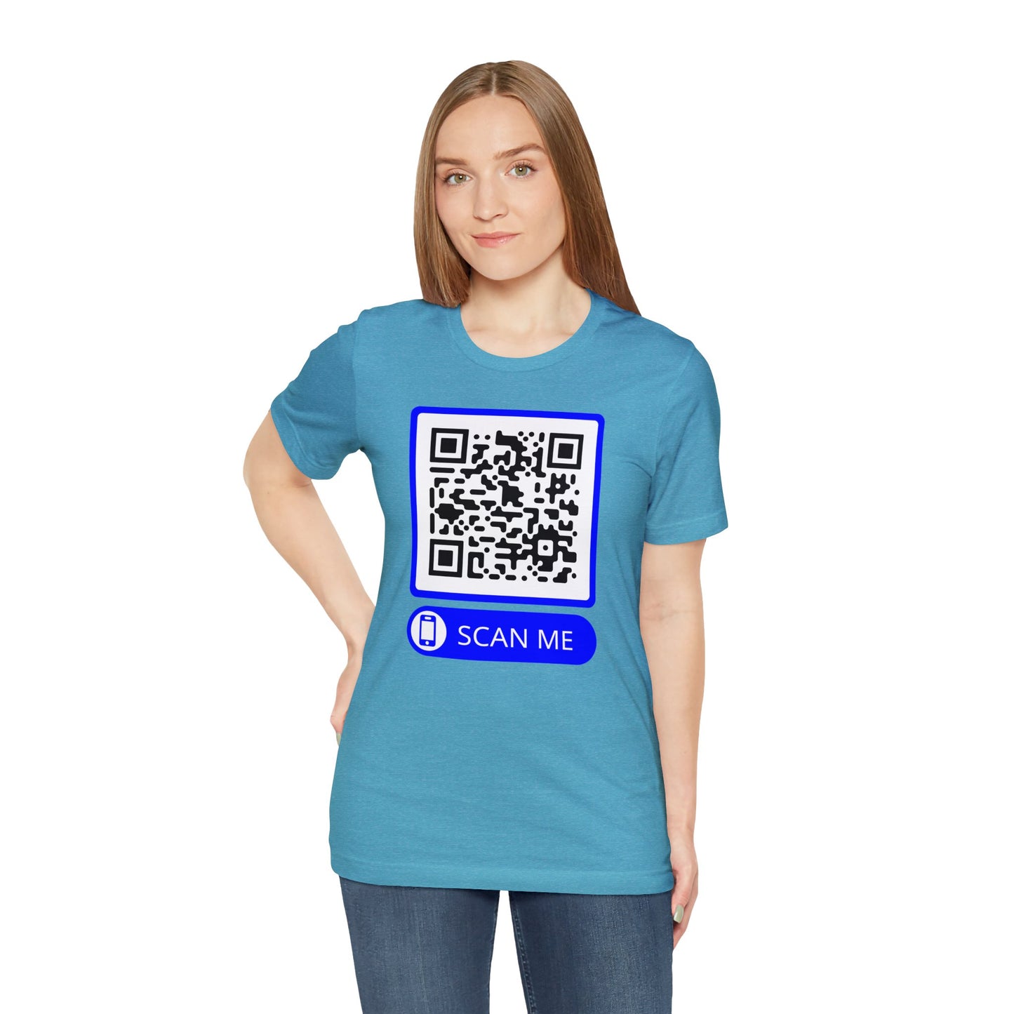 Rick Roll QR Scan Me - Unisex Jersey Short Sleeve Tee