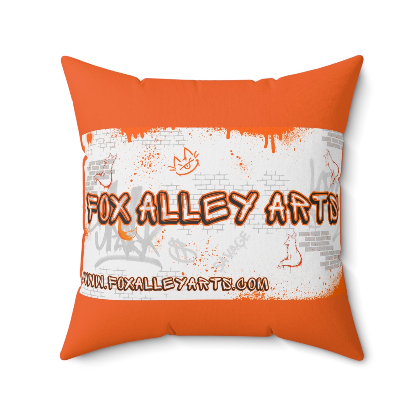 Fox Alley Arts - Spun Polyester Square Pillow