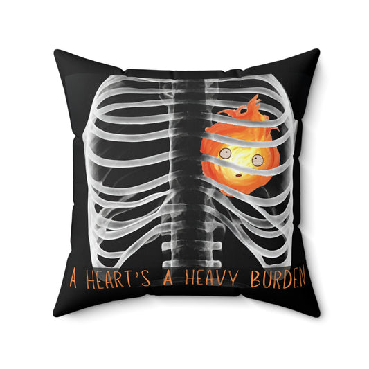 A Heart’s A Heavy Burden - Spun Polyester Square Pillow