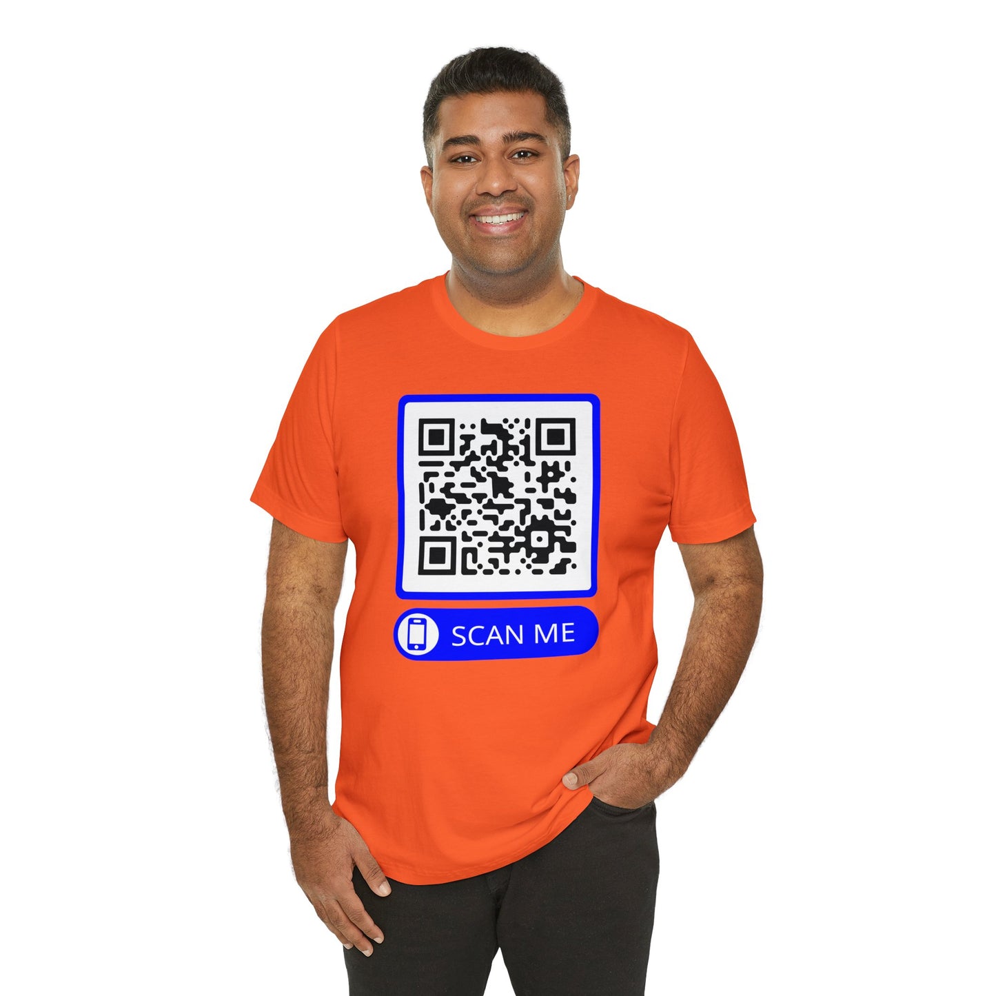 Rick Roll QR Scan Me - Unisex Jersey Short Sleeve Tee