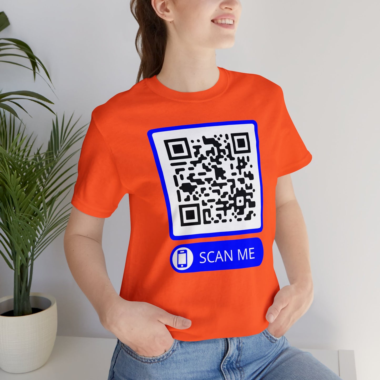 Rick Roll QR Scan Me - Unisex Jersey Short Sleeve Tee