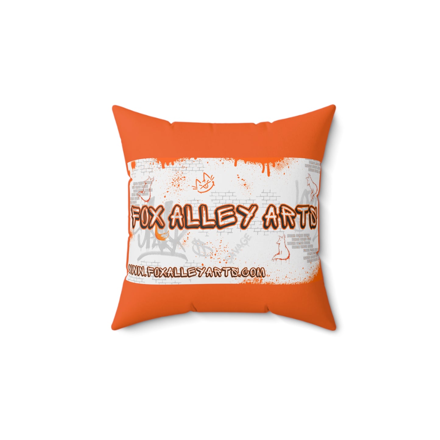 Fox Alley Arts - Spun Polyester Square Pillow