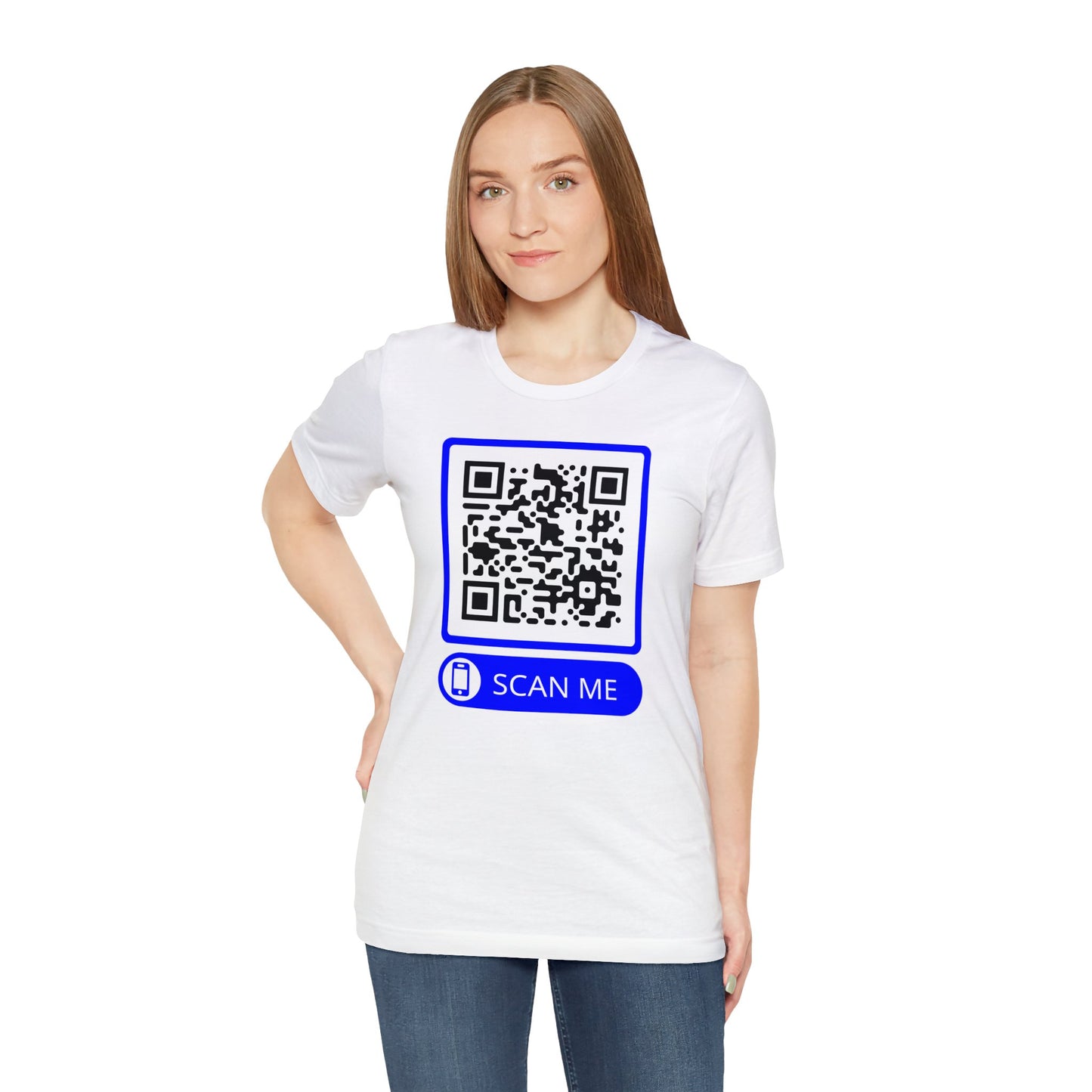 Rick Roll QR Scan Me - Unisex Jersey Short Sleeve Tee