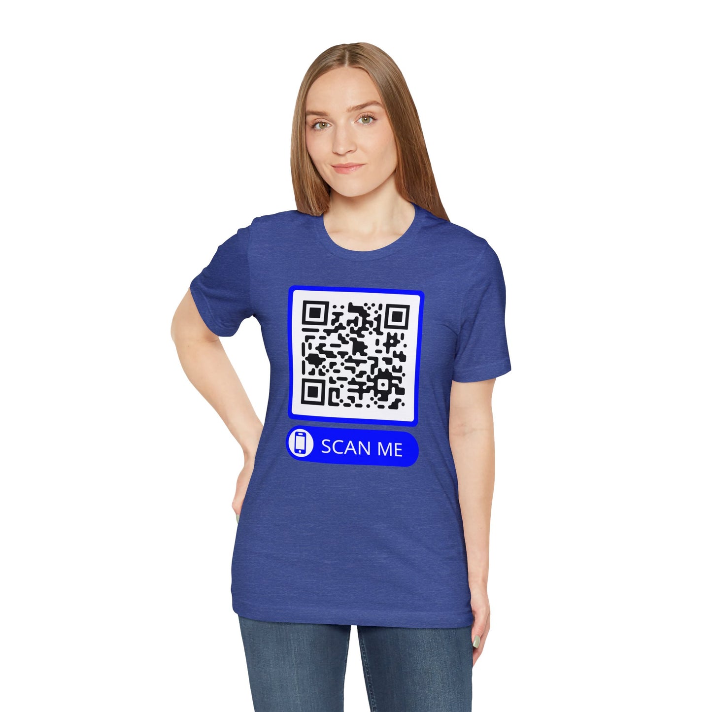 Rick Roll QR Scan Me - Unisex Jersey Short Sleeve Tee