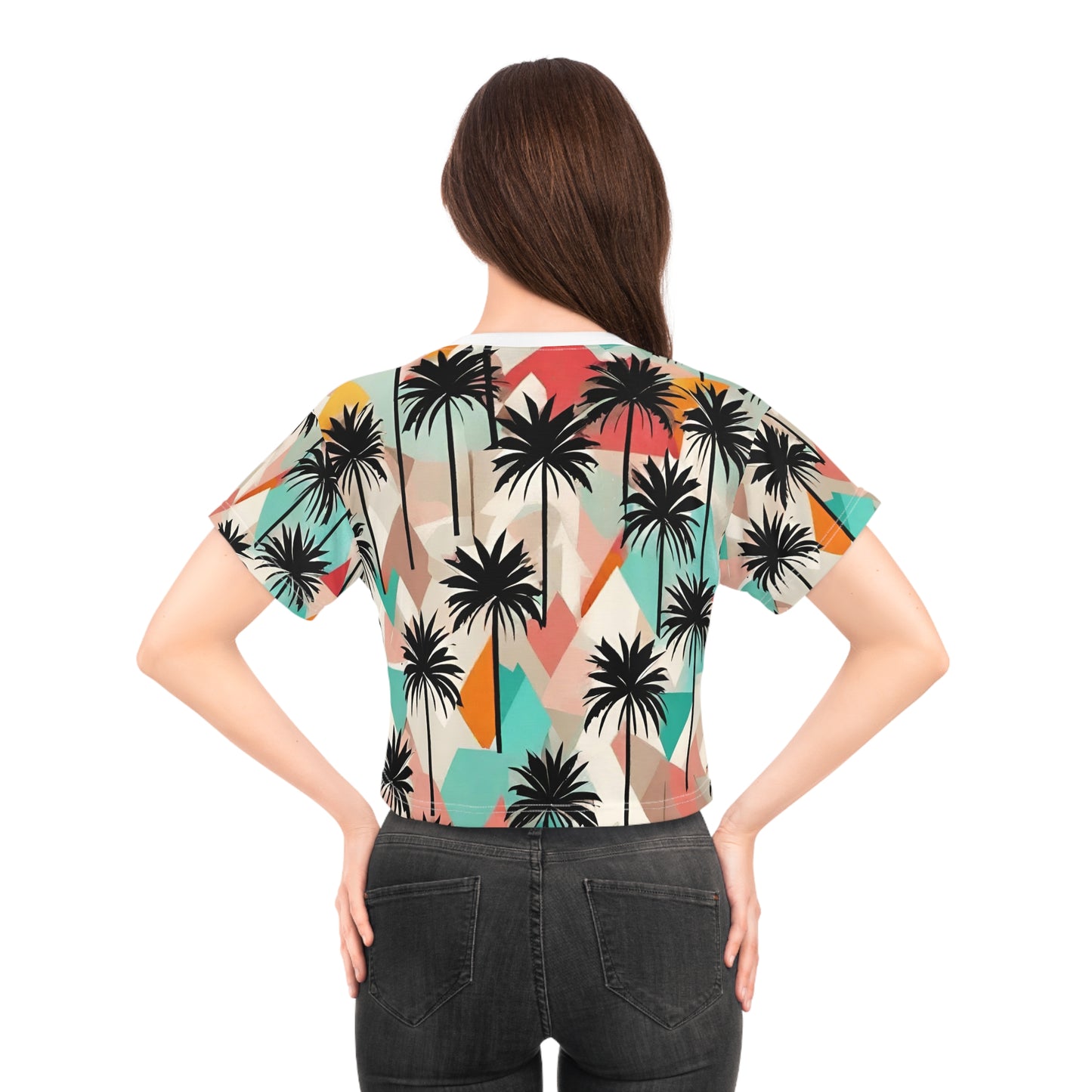 Summer Vibes Crop Tee (AOP)