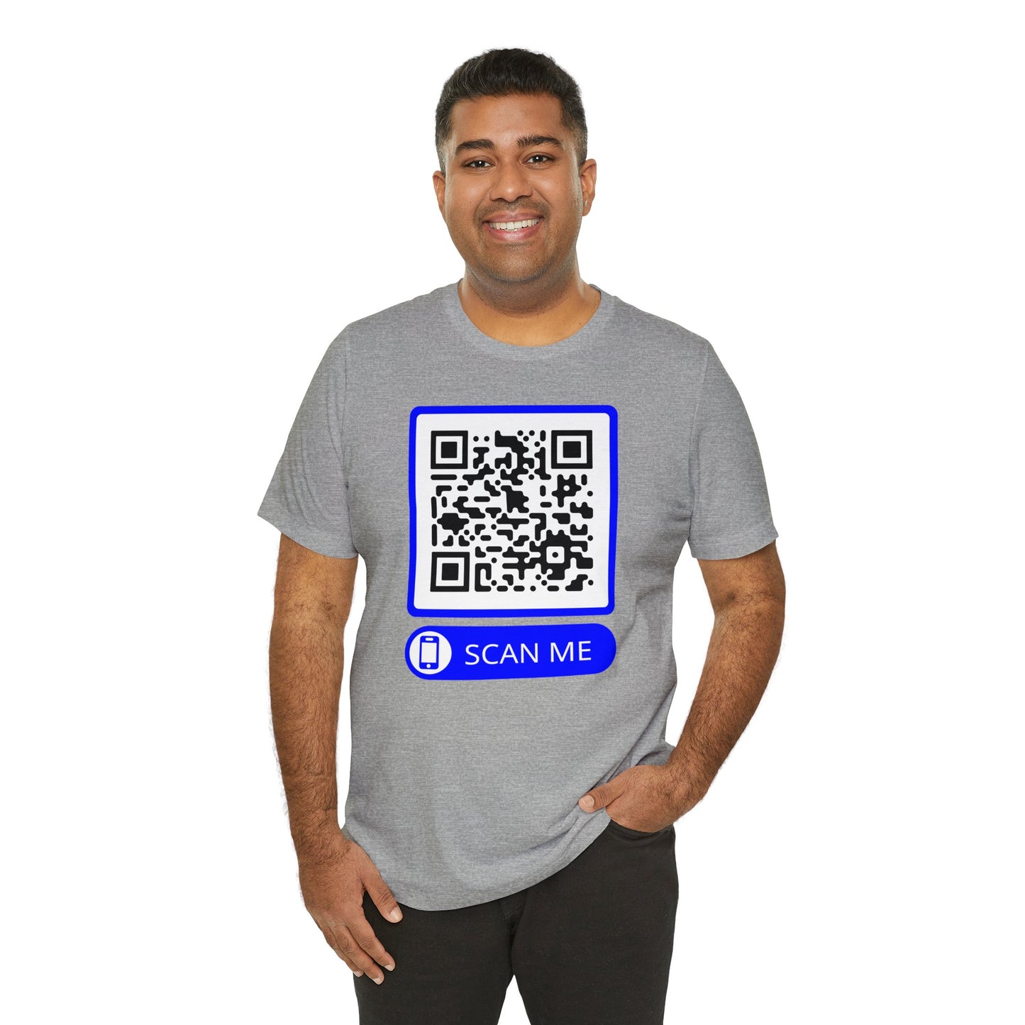 Rick Roll QR Scan Me - Unisex Jersey Short Sleeve Tee