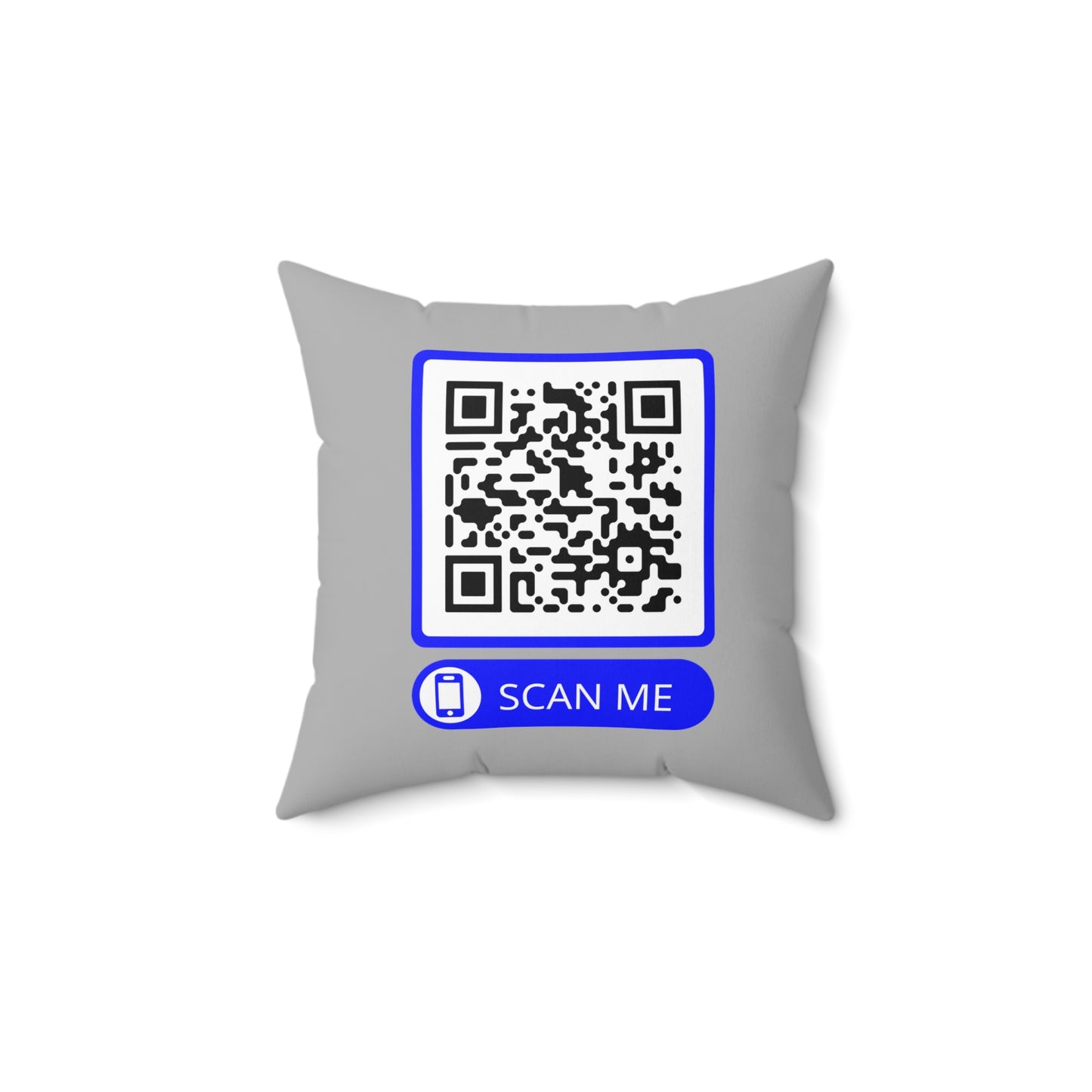 Rick Roll QR Scan Me - Spun Polyester Square Pillow