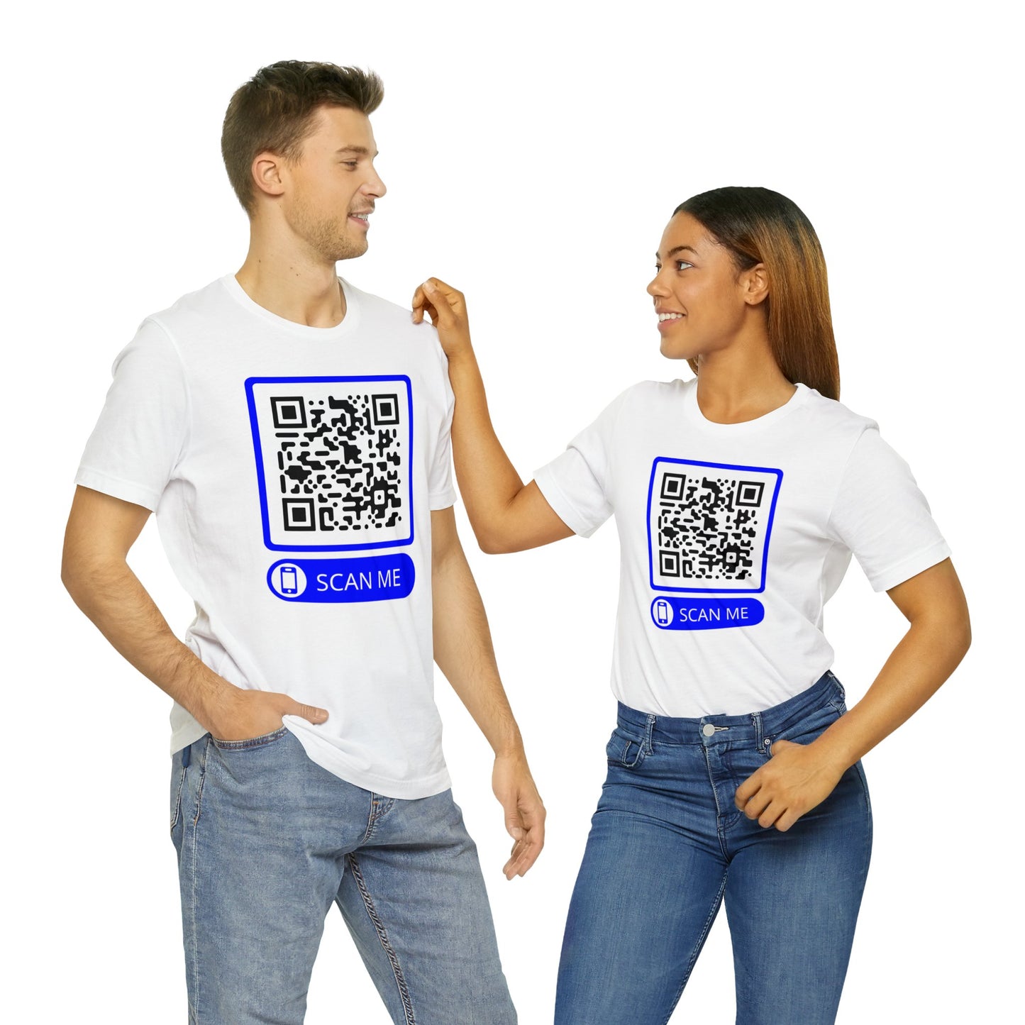 Rick Roll QR Scan Me - Unisex Jersey Short Sleeve Tee