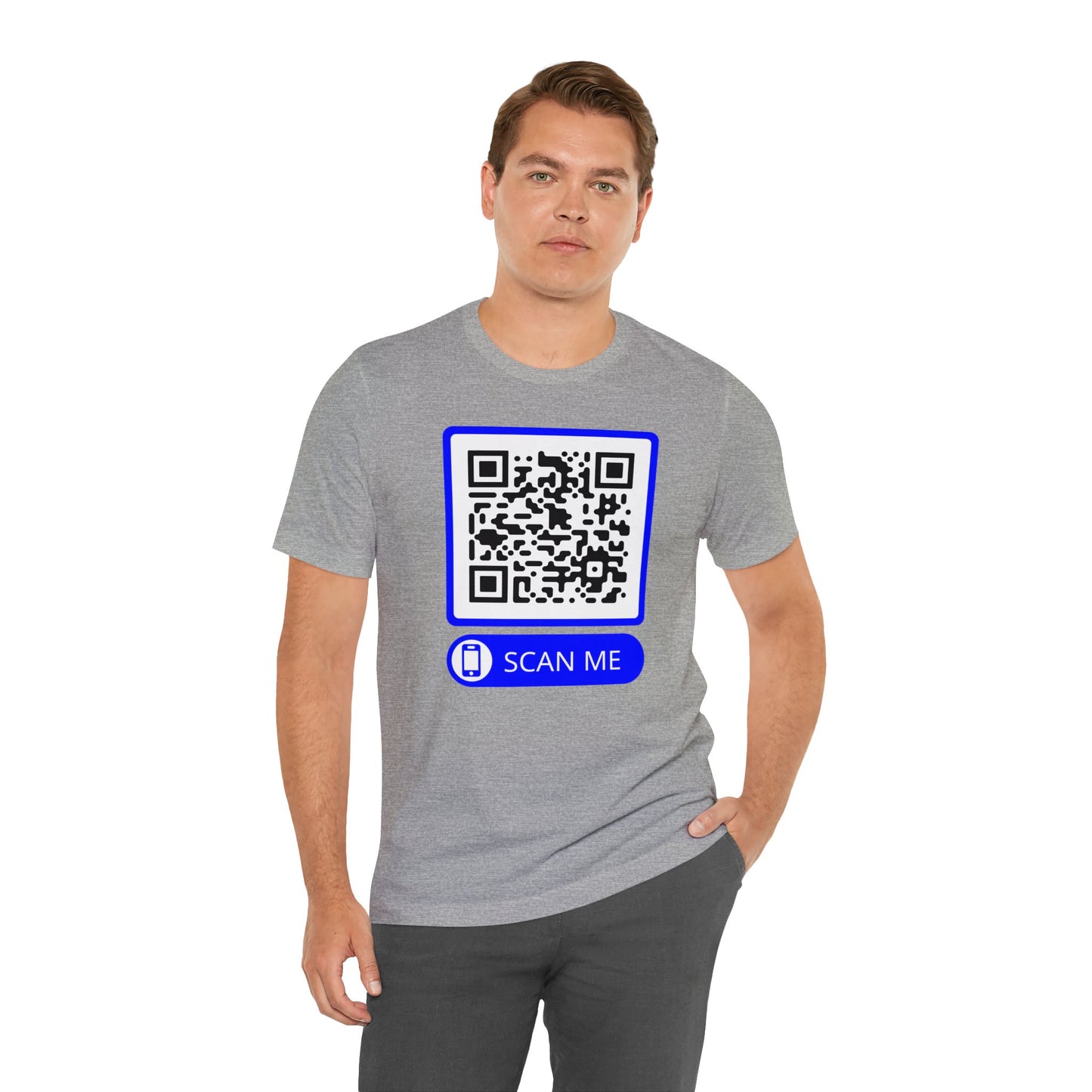 Rick Roll QR Scan Me - Unisex Jersey Short Sleeve Tee