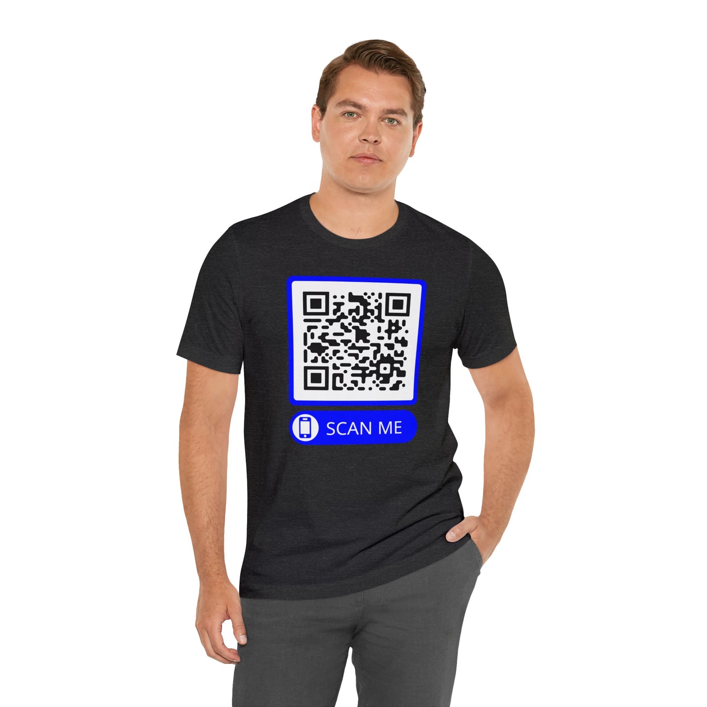 Rick Roll QR Scan Me - Unisex Jersey Short Sleeve Tee