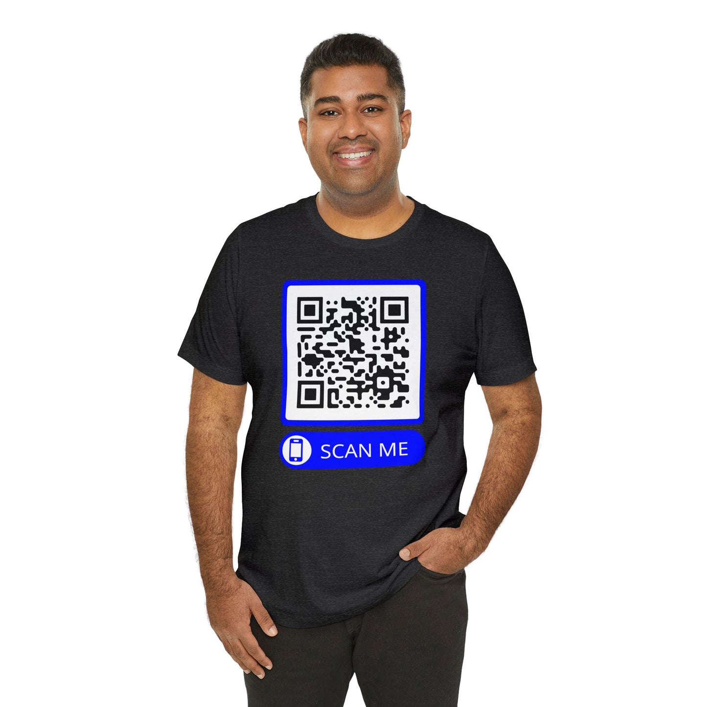 Rick Roll QR Scan Me - Unisex Jersey Short Sleeve Tee