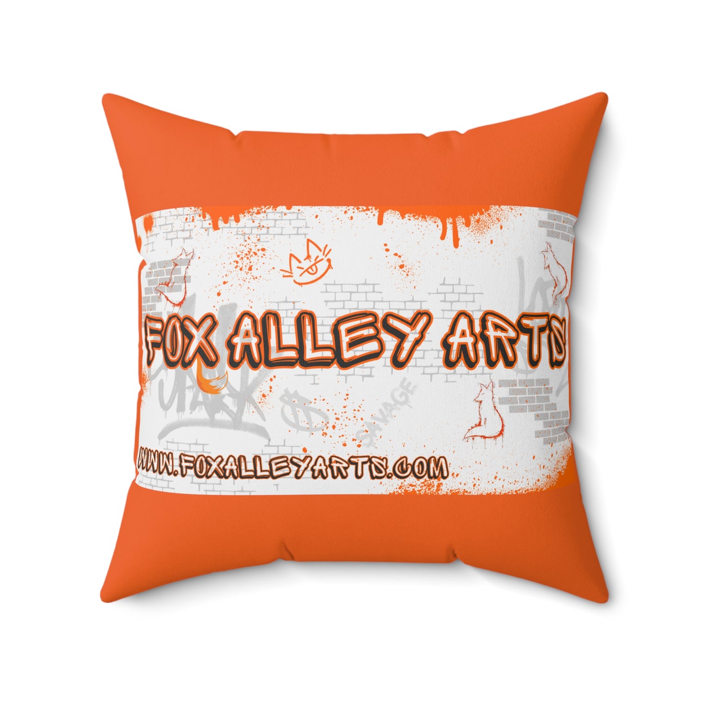 Fox Alley Arts - Spun Polyester Square Pillow