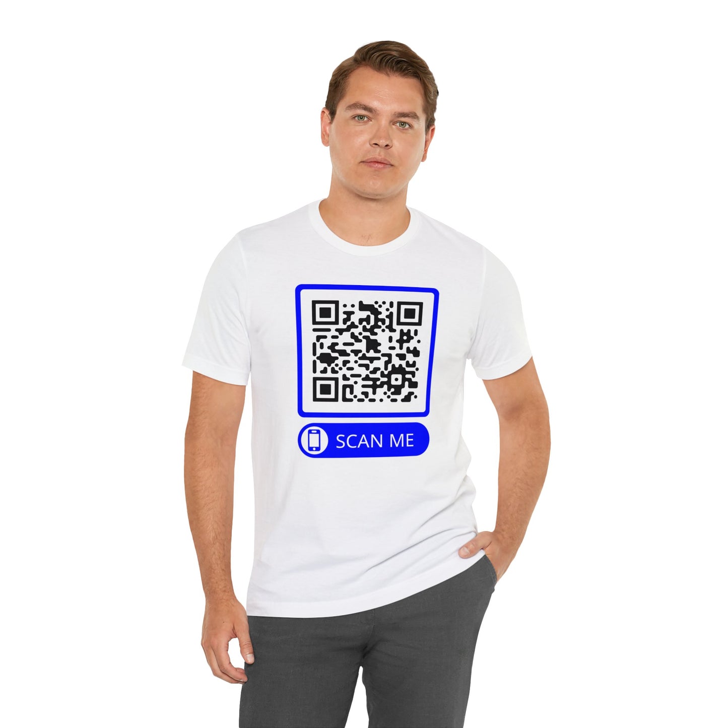 Rick Roll QR Scan Me - Unisex Jersey Short Sleeve Tee