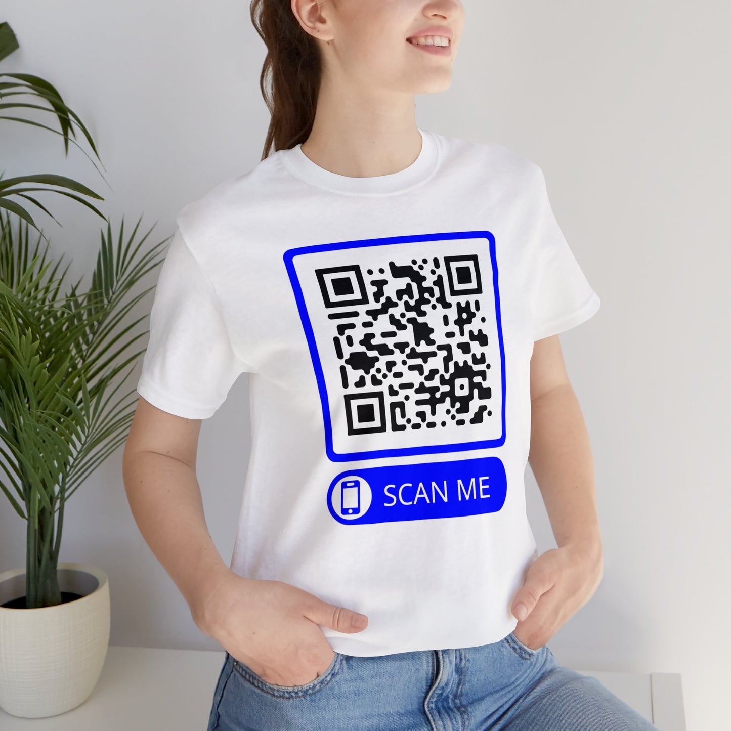 Rick Roll QR Scan Me - Unisex Jersey Short Sleeve Tee