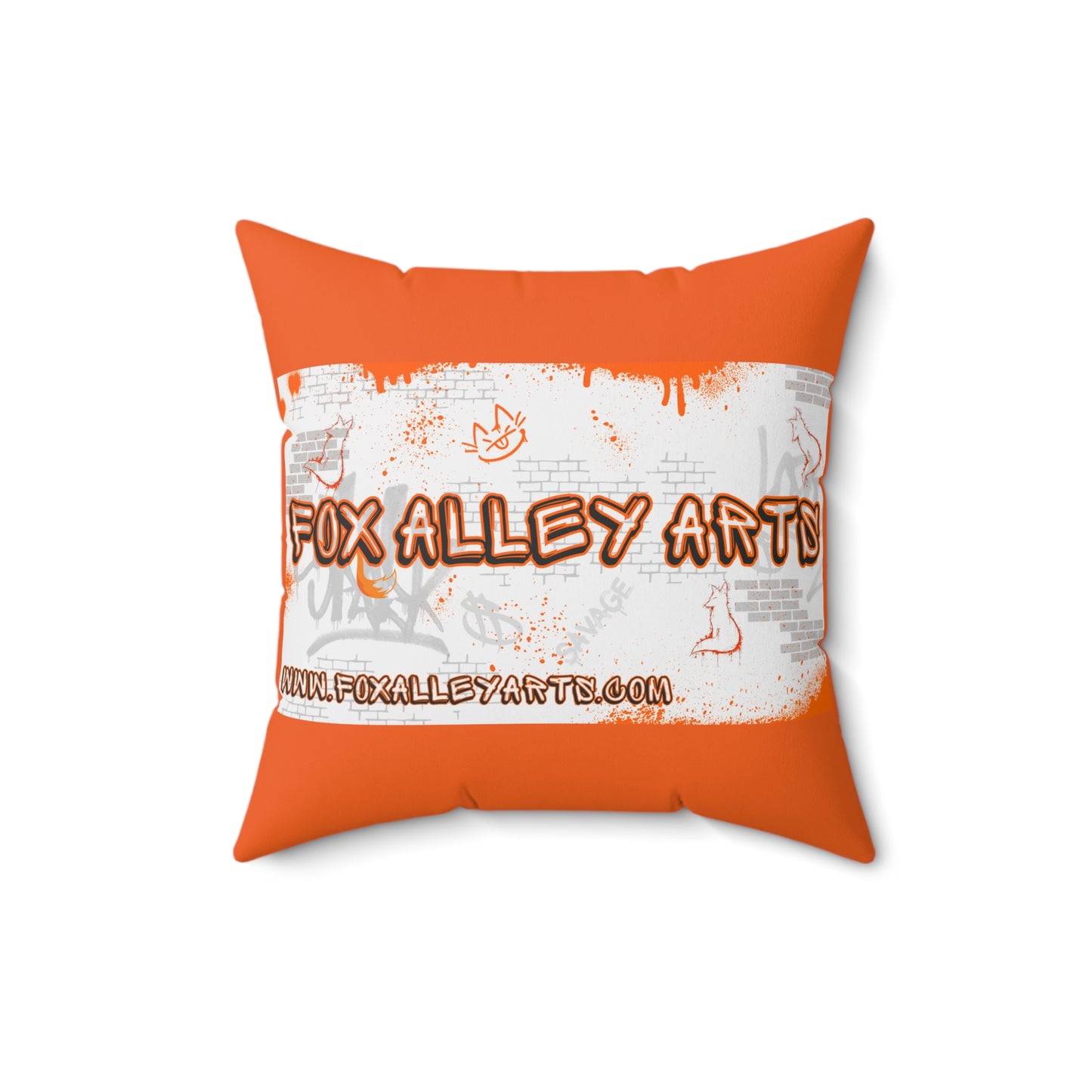 Fox Alley Arts - Spun Polyester Square Pillow