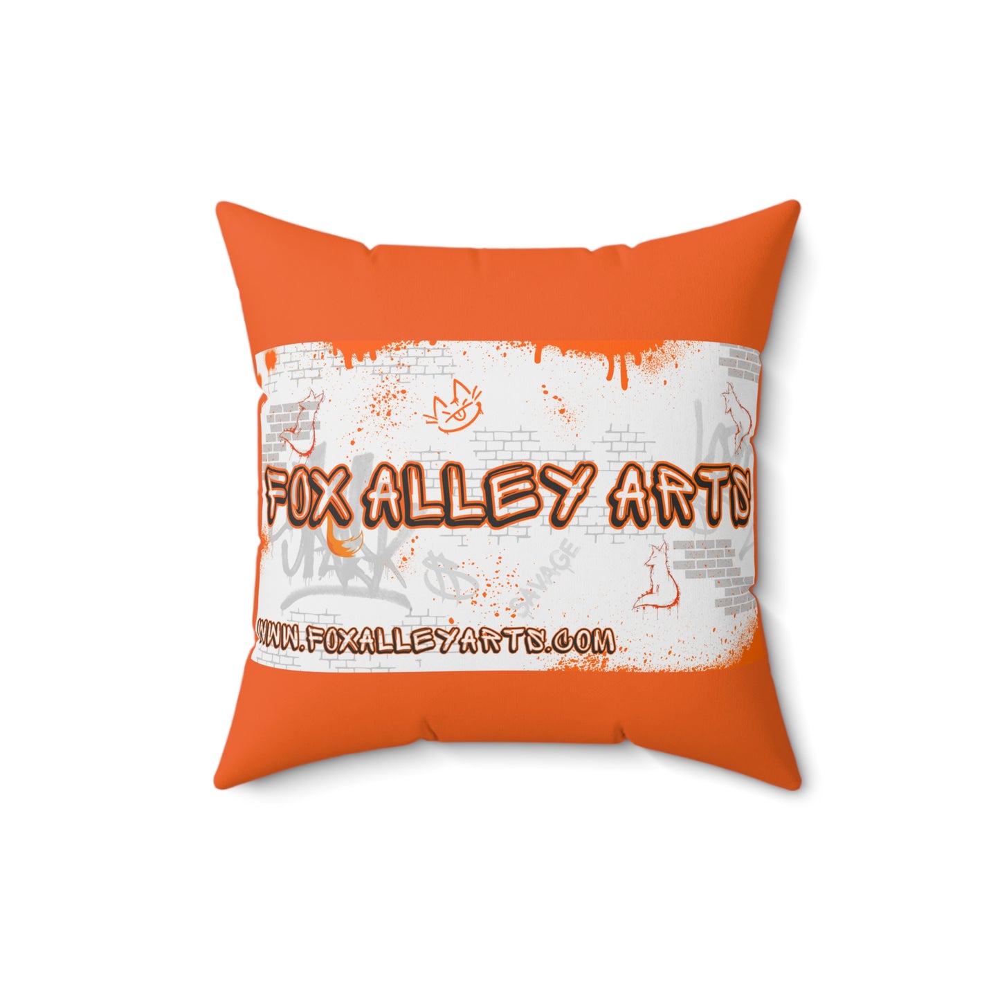 Fox Alley Arts - Spun Polyester Square Pillow