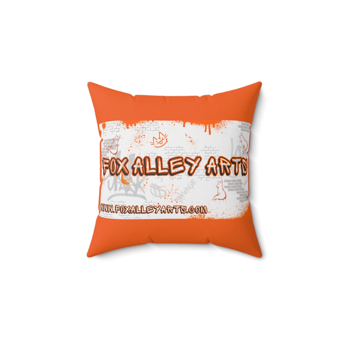 Fox Alley Arts - Spun Polyester Square Pillow