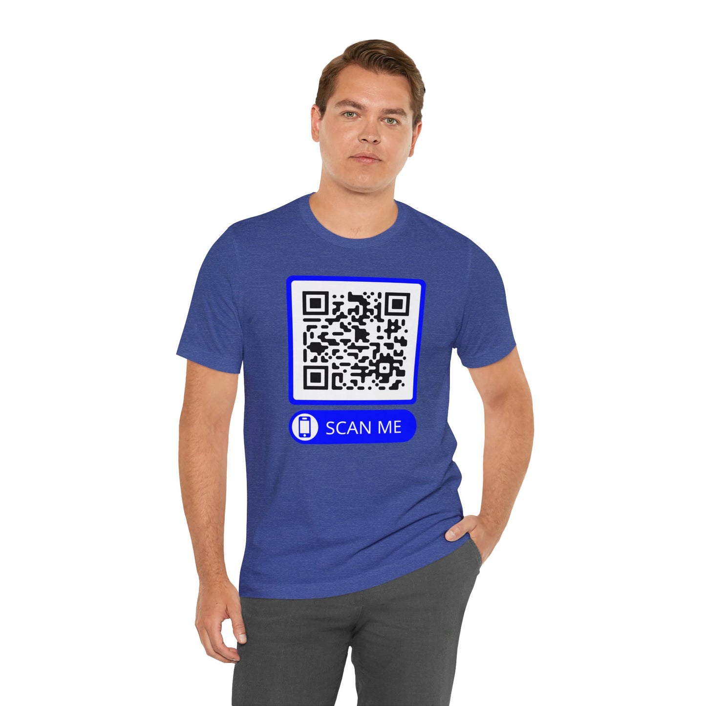 Rick Roll QR Scan Me - Unisex Jersey Short Sleeve Tee