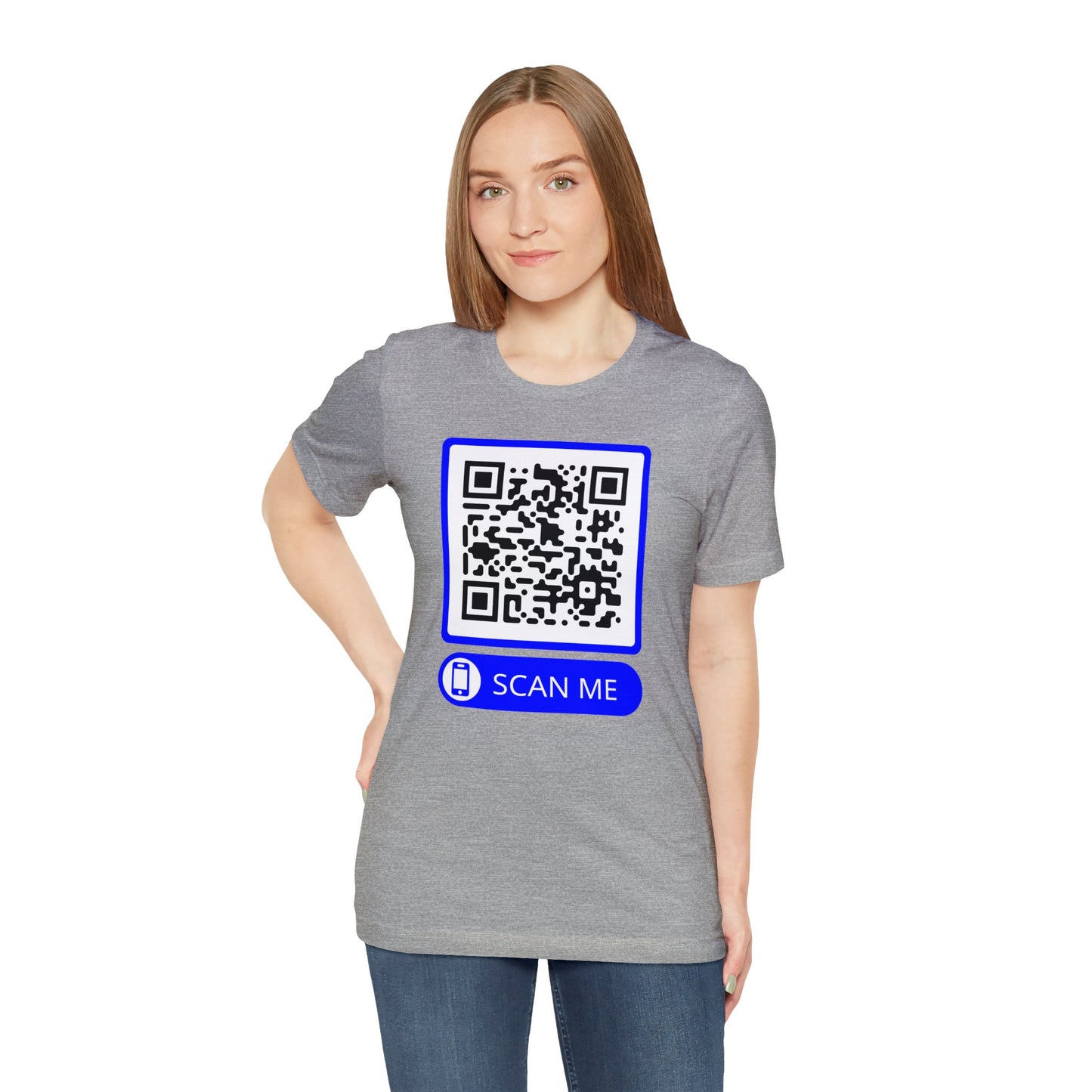 Rick Roll QR Scan Me - Unisex Jersey Short Sleeve Tee