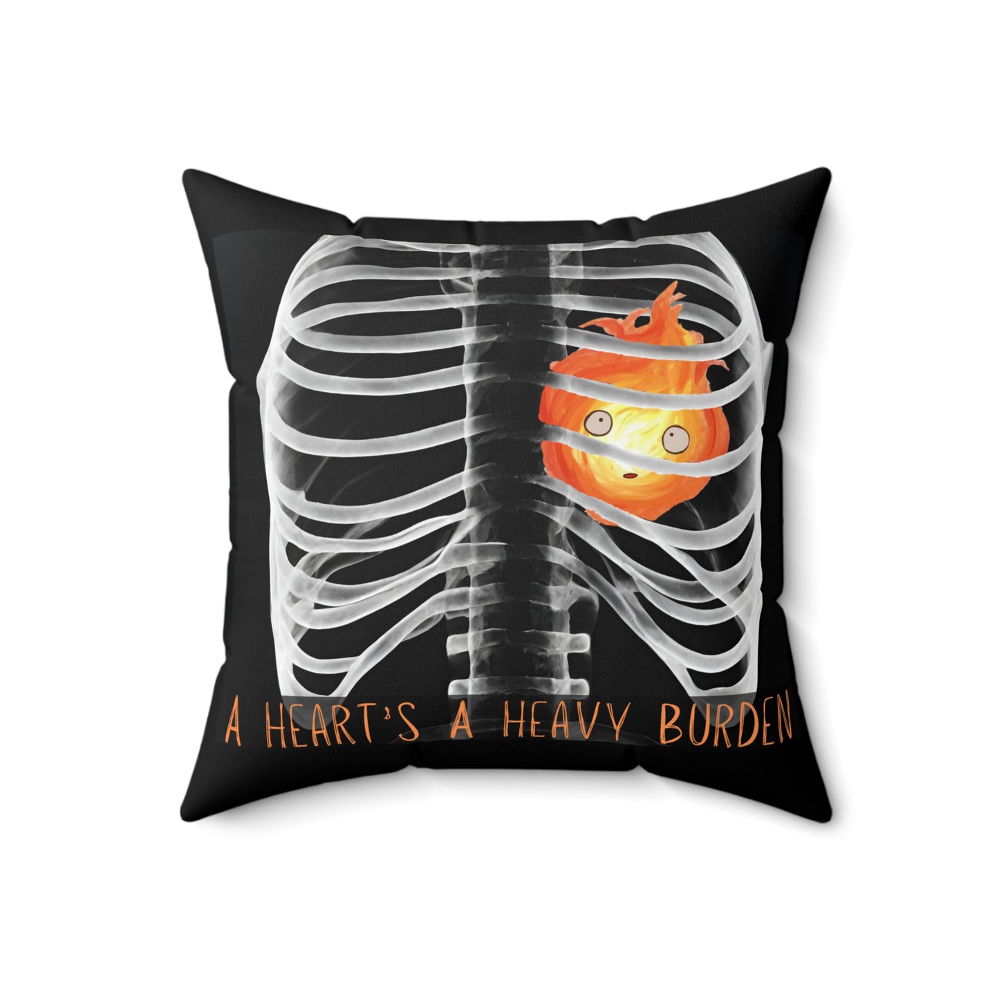 A Heart’s A Heavy Burden - Spun Polyester Square Pillow