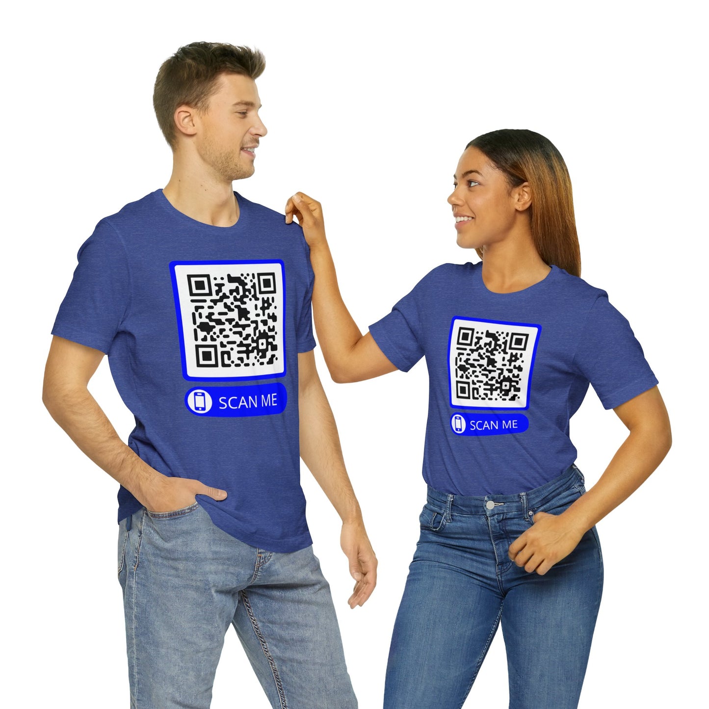 Rick Roll QR Scan Me - Unisex Jersey Short Sleeve Tee